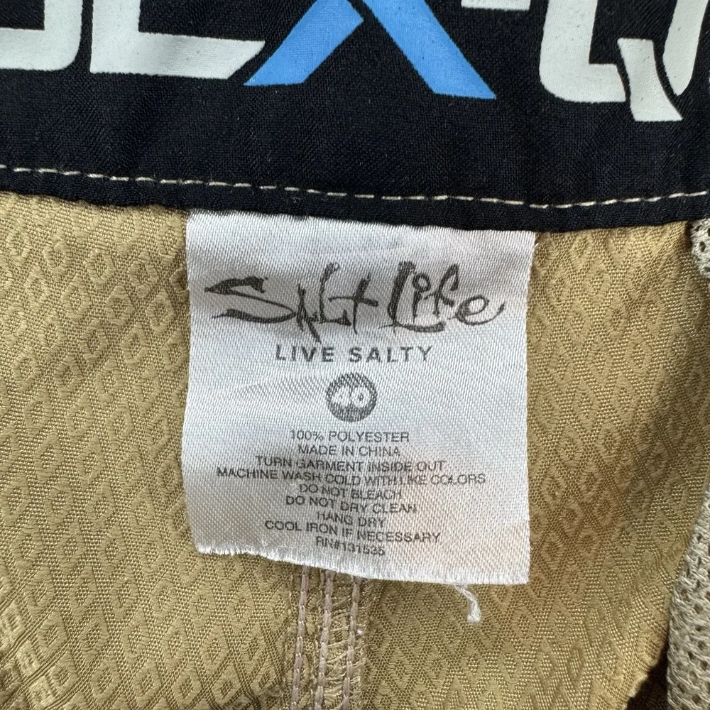 Salt Life La Vida Shorts Men's 40 Khaki Cargo Vapor Stretch Tan Outdoor Tactical